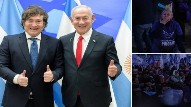 Arjantin’de halk soykırımcı İsrail’in destekçisi Milei’yi sandığa gömdü Arjantin’de halk soykırımcı İsrail’in destekçisi Milei’yi sandığa gömdü