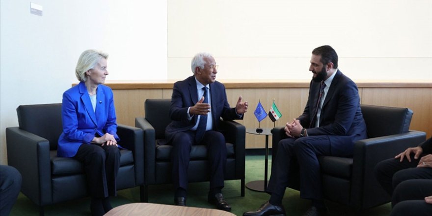 AB liderleri, Suriye Cumhurbaşkanı Şara ile görüştü