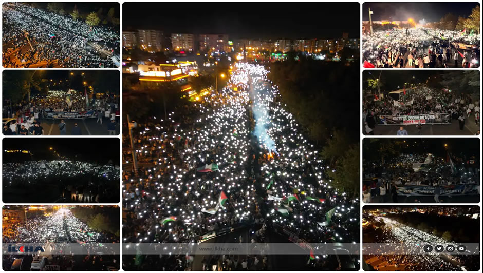 Diyarbakırlılar Aksa Tufanı yıldönümünde Gazze direnişini selamladı