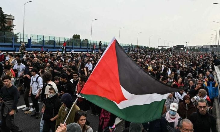 Yaklaşık yarım milyon İtalyan, Gazze’ye destek için genel greve çıktı – (fotoğraflar ve video)