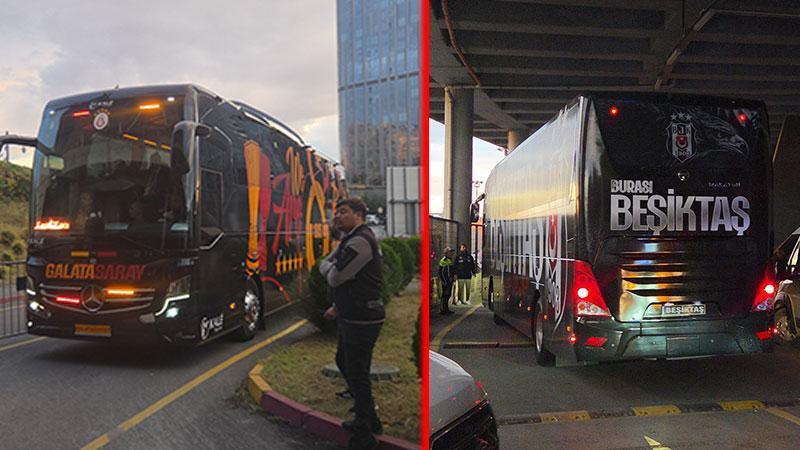 Galatasaray ve Beşiktaş, derbi için RAMS Park’a geldi