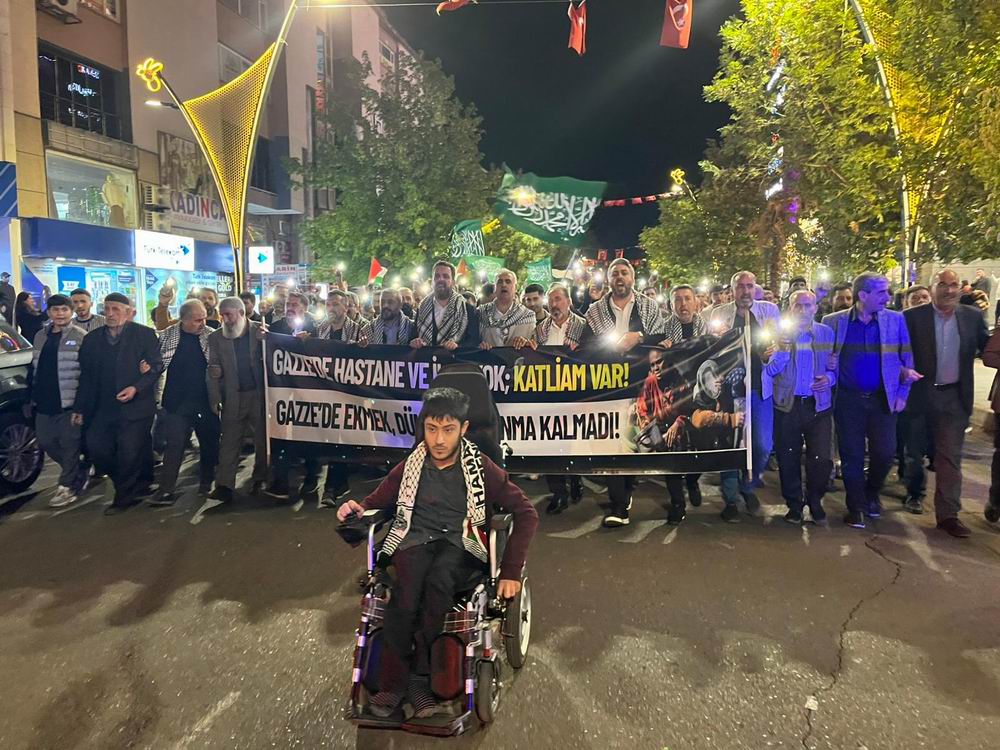 Bingöl’de Sumud filosuna destek eylemi Bingöl’de Sumud filosuna destek eylemi