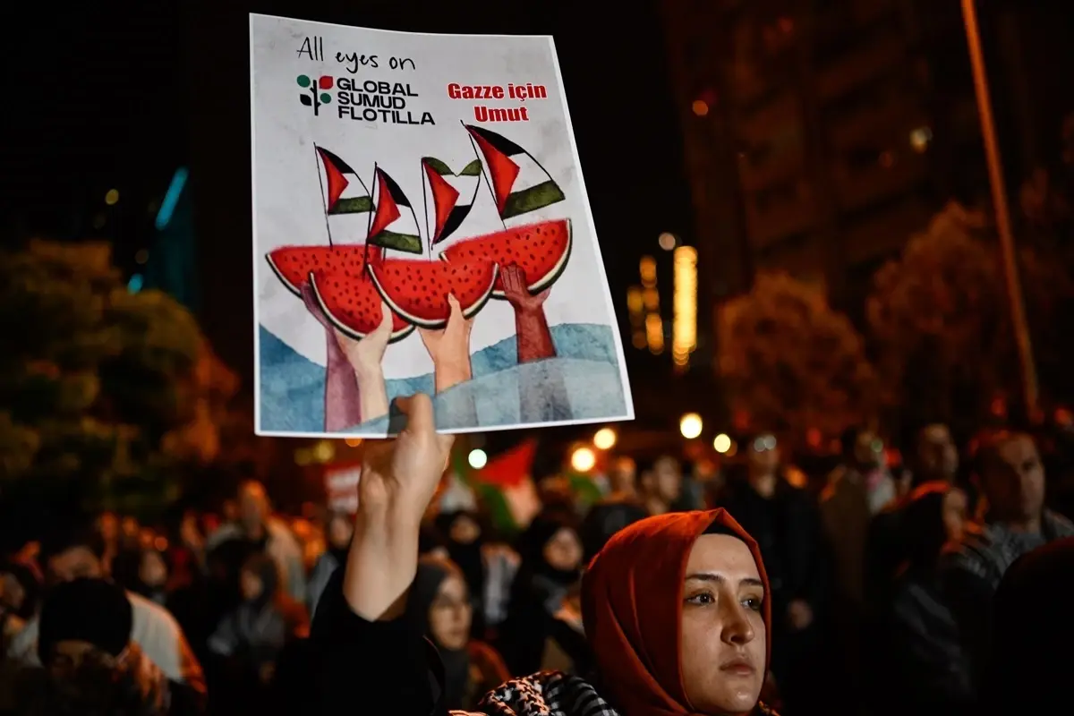 Ankara’da ABD Büyükelçiliği Önünde Gazze İçin Protesto