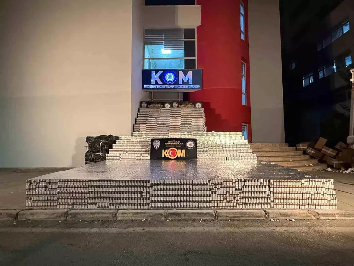 Adana’da 105 Bin Paket Kaçak Sigara Ele Geçirildi Adana’da 105 Bin Paket Kaçak Sigara Ele Geçirildi